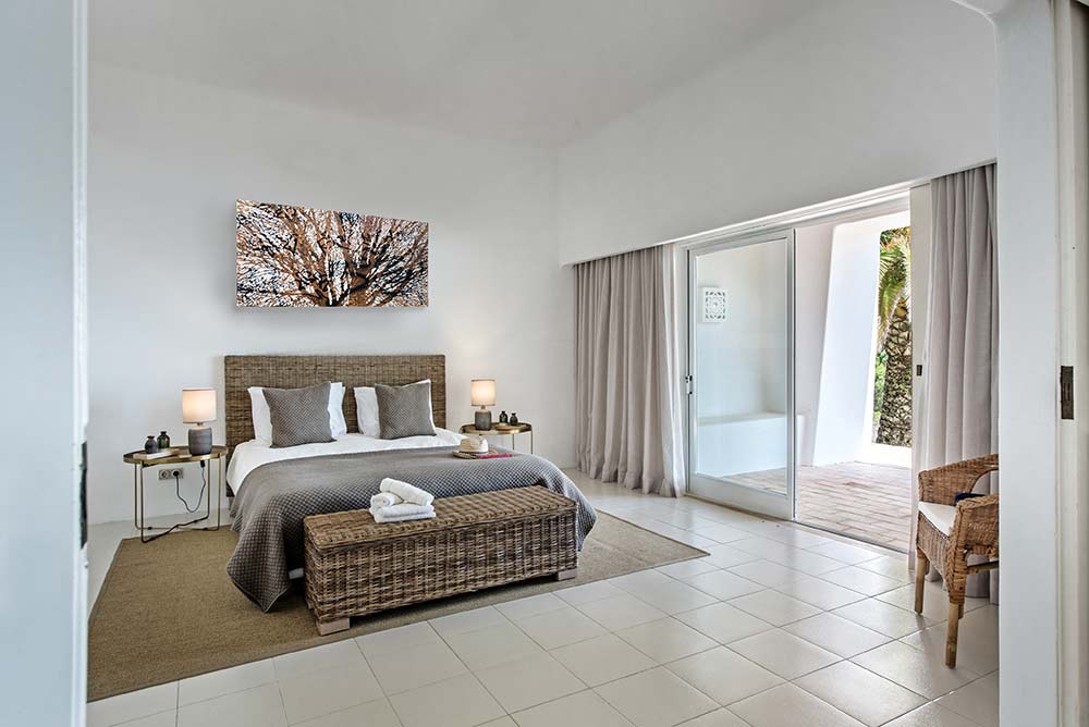 'Tagged Tree Reflections I' hung in an interior