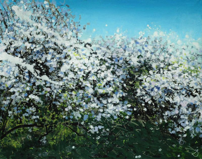 Blackthorn Shadows II, Original Painting by Joe Webster