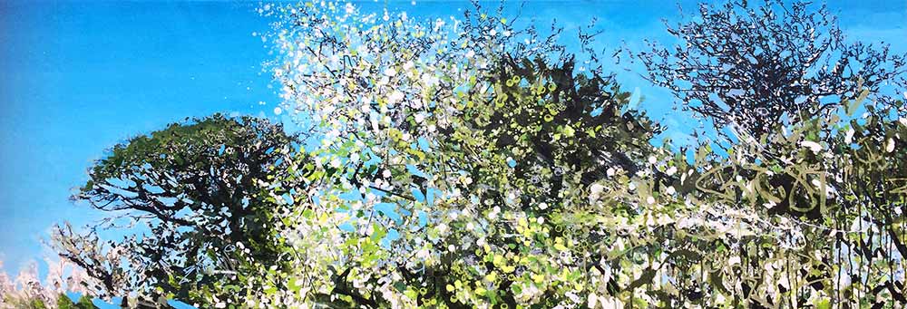 'Into the Lush British Hedgerow' by Devon Landscape-Graffiti Artist Joe Webster