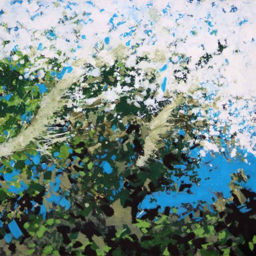 Blue Sky with Blackthorn by Landscape-Graffiti Artist Joe Webster