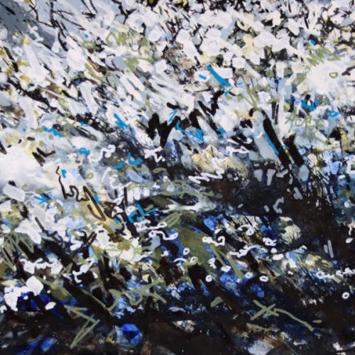 Blackthorn Blossom by Landscape-Graffiti Artist Joe Webster